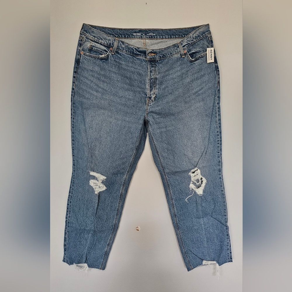 Old Navy High Rise Slouchy Straight Jeans